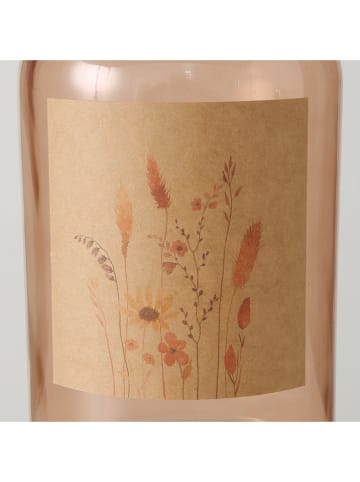 Boltze 2-delige set: decoratieve flessen "Kornelia" beige - (H)22 cm