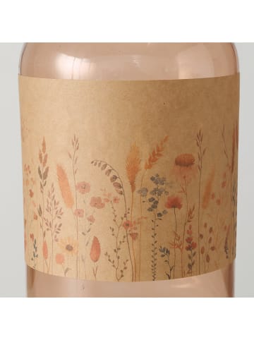 Boltze 2-delige set: decoratieve flessen "Kornelia" beige - (H)22 cm