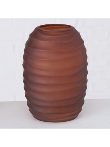 Boltze 3-delige set: vazen "Delana" lichtbruin bruin - (H)16 cm