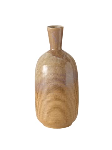 Boltze Vase "Elikia" in Beige - (H)36 cm
