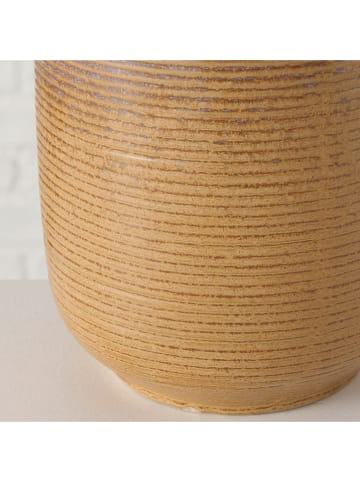 Boltze Vase "Elikia" in Beige - (H)36 cm
