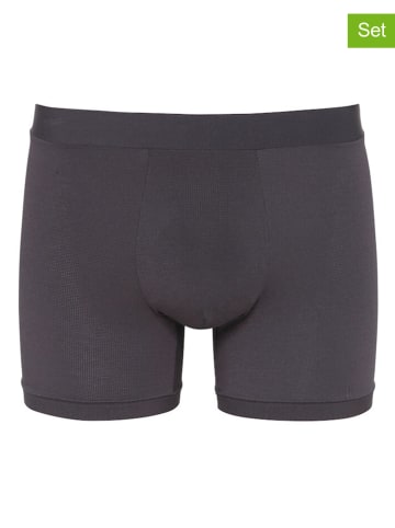 Sloggi 2er-Set: Boxershorts "Go Allround Short" in Anthrazit