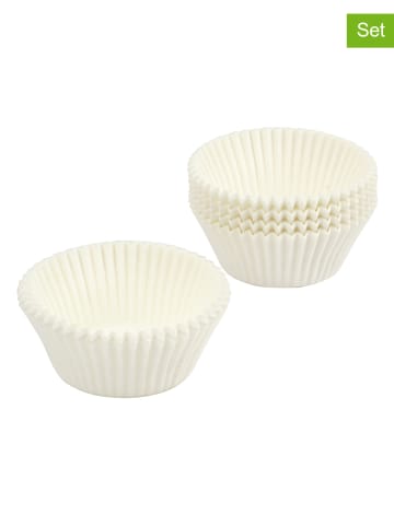 Dr. Oetker 2-delige set: papieren muffinvormen "Fair" wit - 2x 80 stuks