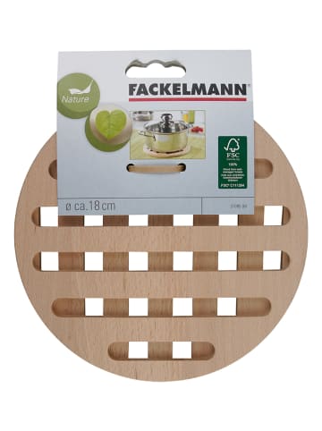 Fackelmann 2er-Set: Untersetzer "Fair" in Buche - Ø 18 cm
