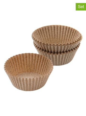 Zenker 4-delige set: cacaopapieren muffinvormen bruin - 4x 40 stuks