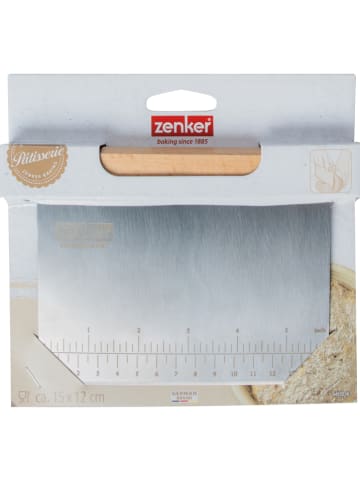 Fackelmann 2-delige set: deegsnijders "Jouw brood" lichtbruin - (L)15 x (B)12 cm