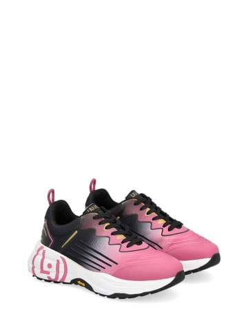 Liu Jo Sneakersy w kolorze różowo-czarno-białym