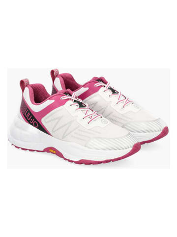 Liu Jo Sneakersy w kolorze biało-różowym ze wzorem