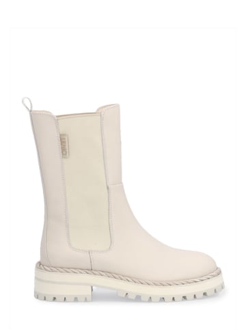 Liu Jo Leder-Chelsea-Boots in Creme