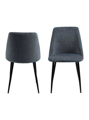 AC Design Krzesła (4 szt.) "Ines" w kolorze szarym - 49,2 x 84 x 57,5 cm