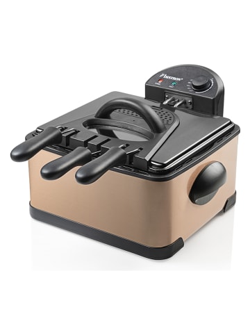 bESTRON Friteuse "Copper Collection" koperkleurig/zwart