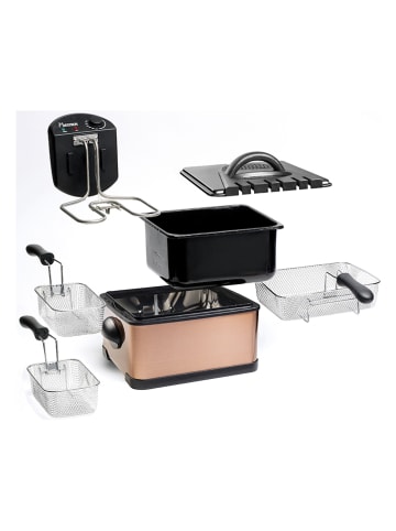 bESTRON Fritteuse "Copper Collection" in Kupfer/ Schwarz