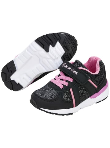 Color Kids Sneakers in Schwarz/ Rosa