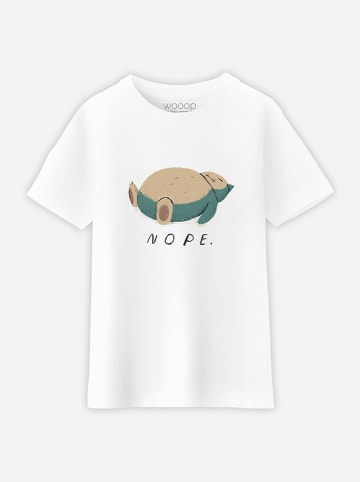WOOOP Shirt "Nope" in Weiß