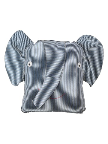 OYOY mini Kissen "Erik Elephant" in Blau