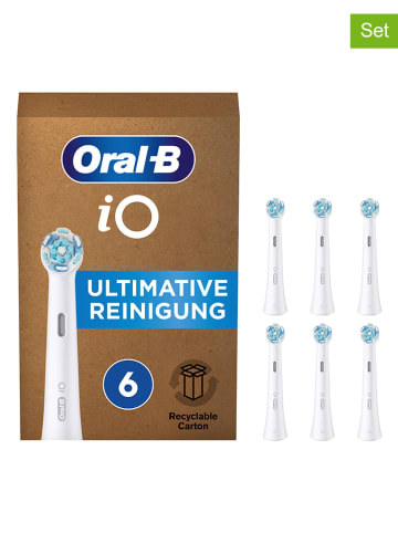 Oral-B 6-delige set: opzetborstels "Oral-B iO Ultieme reiniging" wit
