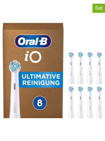 Oral-B 8er-Set: Ersatz-Bürstenköpfe "iO Ultimative Reinigung" in Weiß