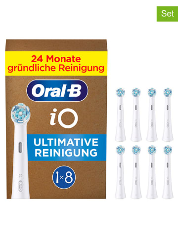 Oral-B Wymienne końcówki (8 szt.) "iO Ultimate Clean" w kolorze białym