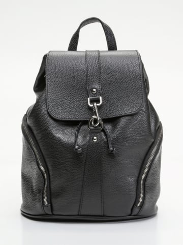 Victor & Hugo Paris Leren rugzak "Lauren" zwart - (B)26,5 x (H)32 x (D)13 cm