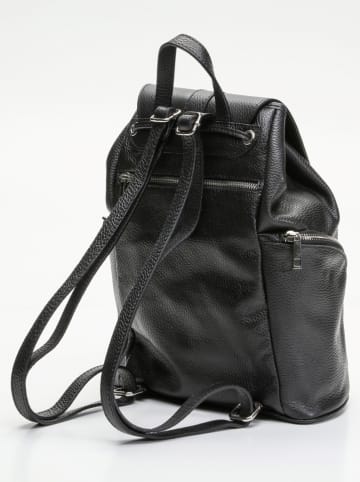 Victor & Hugo Paris Leren rugzak "Lauren" zwart - (B)26,5 x (H)32 x (D)13 cm