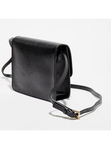 Victor & Hugo Paris Skórzana torebka "Marni" w kolorze czarnym - 21,5 x 17 x 6,5 cm