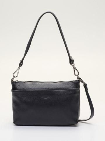 Victor & Hugo Paris Leren schoudertas "Mily" donkerblauw - (B)26 x (H)17 x (D)6 cm