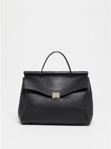 Victor & Hugo Paris Leren handtas "Matti" zwart - (B)33 x (H)25 x (D)14 cm