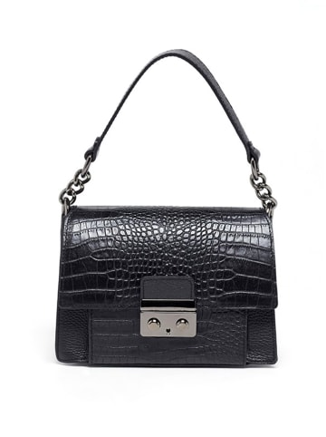 Victor & Hugo Paris Leren handtas "Pinia" zwart - (B)20 x (H)14 x (D)10 cm