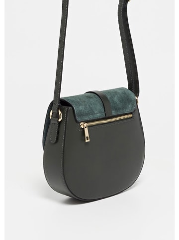 Victor & Hugo Paris Leder-Umhängetasche in Dunkelgrün - (B)22 x (H)18 x (T)6 cm