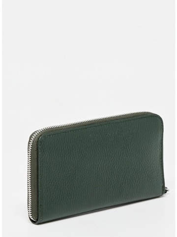 Victor & Hugo Paris Leren portemonnee "Kaya" groen - (B)19,5 x (H)10,5 x (D)3 cm
