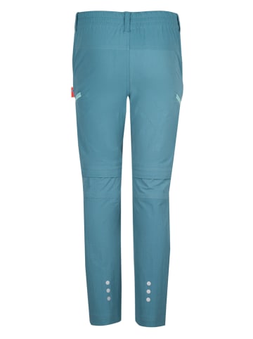 Trollkids Spodnie trekkingowe Zipp-Off "Kjerag Zip" w kolorze błękitnym