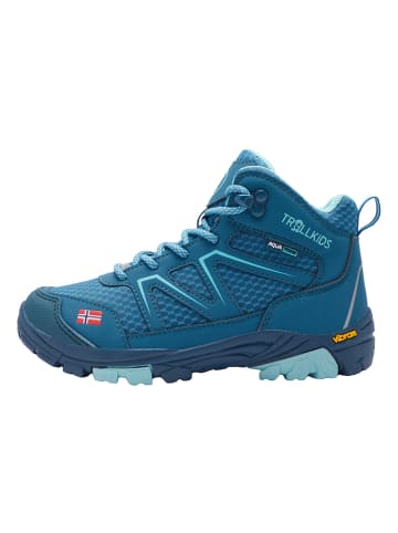 Trollkids Trekkingschuhe "Skarvan Hiker Mid" in Blau