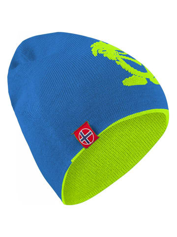 Trollkids Dwustronna czapka beanie "Troll" w kolorze niebiesko-zielonym