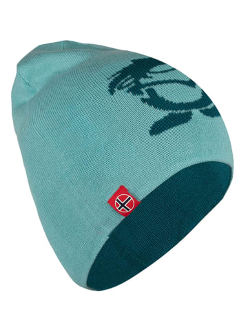 Trollkids Omkeerbare beanie "Troll" turquoise