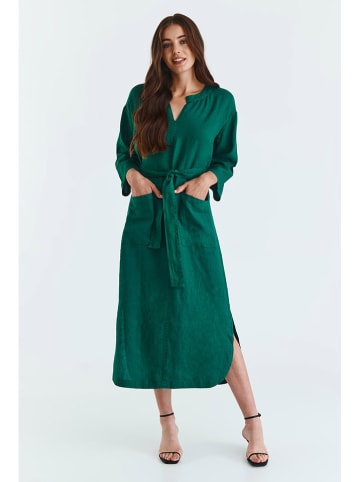 TATUUM Linnen jurk groen