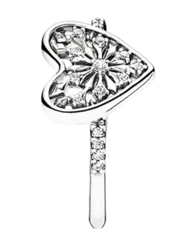 Pandora Silber-Ring mit Edelsteinen