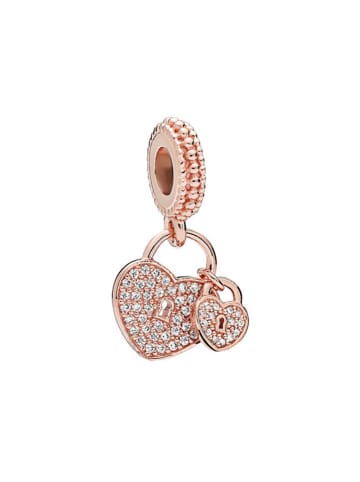 Pandora Rosévergold. Anhänger mit Edelsteinen