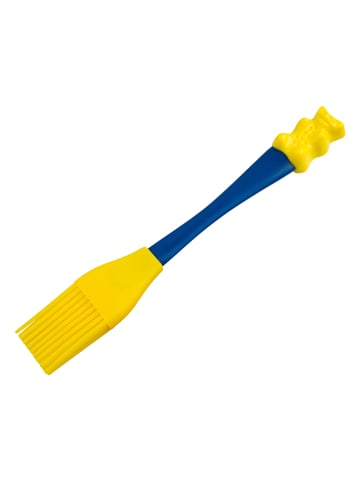 Zenker Bakkwast "Goudbeer" blauw/geel - (L)20 x (B)3 cm