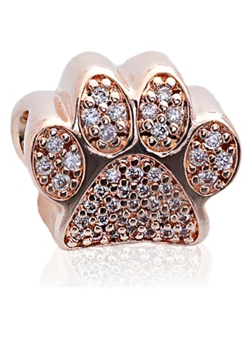 Pandora Rosévergulde bead met zirkonia's