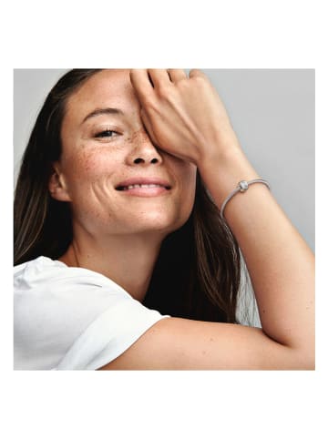 Pandora Zilveren bead met zirkonia's