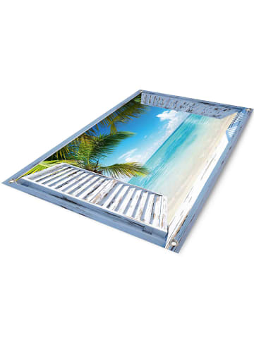 Orangewallz Outdoor-Kunstdruck "Tropical Window" - (B)70 x (H)50 cm