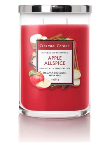Colonial Candle Geurkaars "Apple Allspice" rood - 311 g