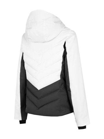 4F Ski-/ Snowboardjacke in Anthrazit/ Grau/ Weiß
