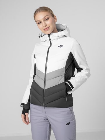 4F Ski-/snowboardjas antraciet/grijs/wit
