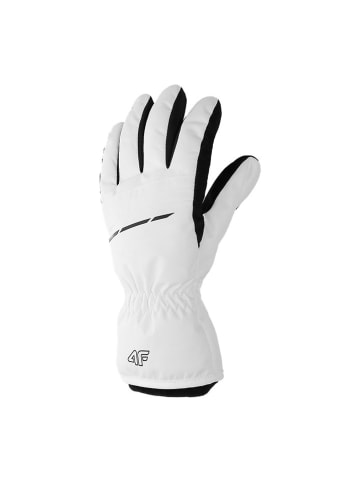 4F Rękawice narciarskie w kolorze biało-czarnym
