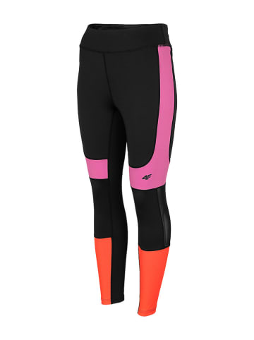 4F Functionele legging zwart/roze/oranje