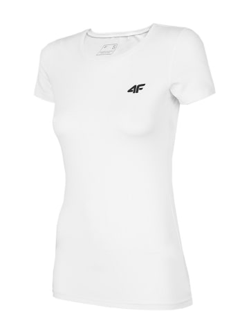 4F T-shirt funkcyjny w kolorze białym