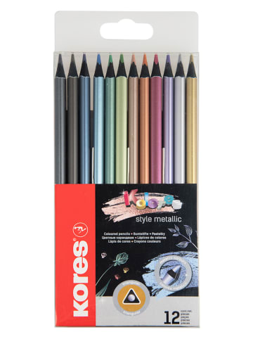 Kores Buntstifte "Kolores Metallic Style" in Bunt - 12 Stück