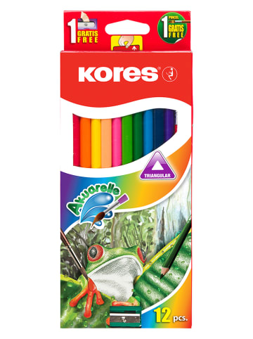 Kores Aquarellstifte "Kolores Akuarelle" in Bunt - 12 Stück