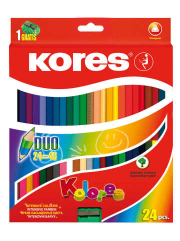 Kores Buntstifte "Kolores DUO" - 24er Pack
